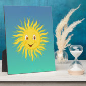 Sonnenschein mit kreisförmigen Linien Fotoplatte (Seite)