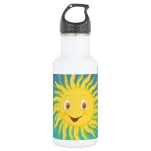 Sonnenschein mit kreisförmigen Linien Trinkflasche