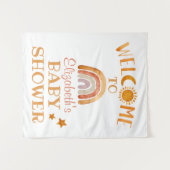 Sonnenschein, Mond, Regenbogen und Sterne Begrüßun Wandteppich (Vorderseite (Horizontal))