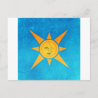Sonnenschein, Mondschluchzen - Sonne und Mond-Symb Postkarte