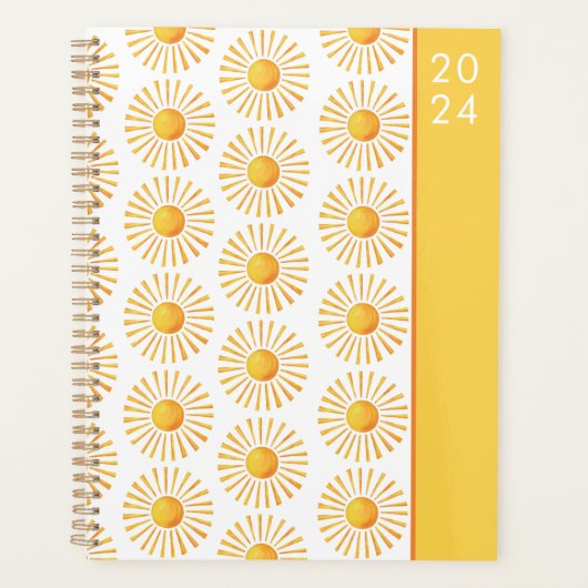 Sonnenschein-Muster 2024 Planer (Vorderseite)