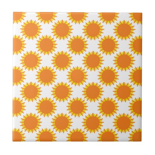 Sonnenschein-Muster Fliese (Vorderseite)