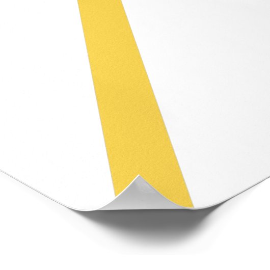 Sonnenschein | Name Hello Modern Scandi Mustard Su Poster (Ecke)