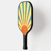Sonnenschein Orange Pickleball Gelbe Liegen am Was Schläger (Links)