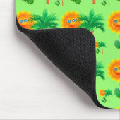 Sonnenschein, Palmen und Flip Flops Mousepad (Ecke)