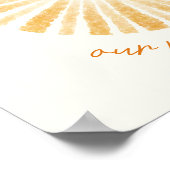 Sonnenschein Personalisiertes Kinderzimmer Dekor P Poster (Ecke)