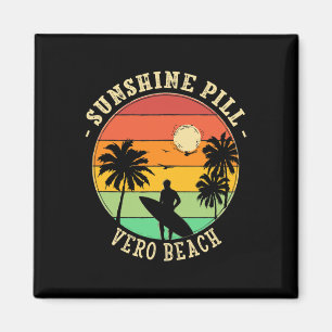 Sonnenschein-Pille Vero Beach Sommer Florida Tropi Magnet