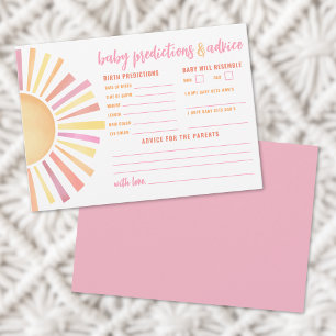 Sonnenschein-Ratschläge Vorhersagen Karte Sun Baby