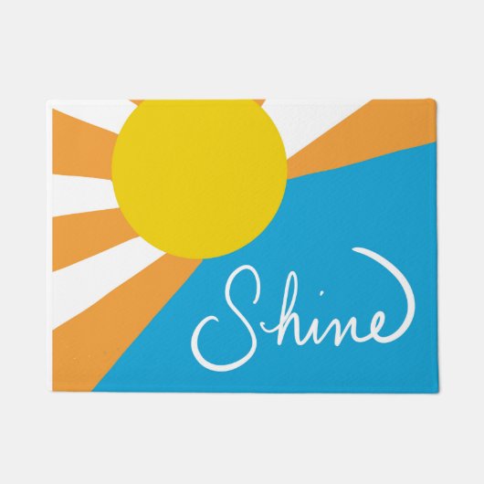 Sonnenschein-Rays des Glücks von @ Cathy Thompson Fußmatte (Vorderseite)