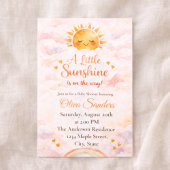 Sonnenschein-Regenbogen-Baby-Party Einladung