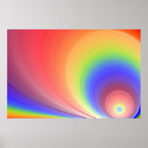 Sonnenschein-Regenbogen Poster