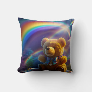 Sonnenschein Regenbogen Teddybär Wunderland Kissen