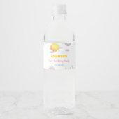 Sonnenschein Regenbogen Wasser Flasche Etikett Geb (Vorderseite)