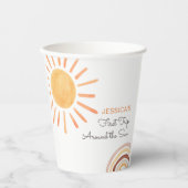 Sonnenschein-Regenbogenreise Rund um die Sonne 1.  Pappbecher (Vorderseite)