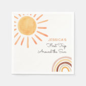 Sonnenschein-Regenbogenreise Rund um die Sonne 1. Serviette (Vorderseite)