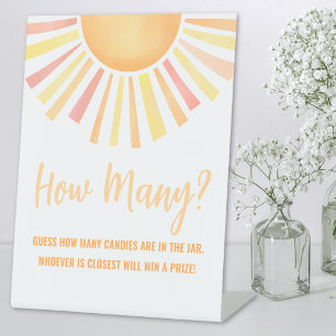 Sonnenschein schätzen, wie viele Sun Baby Shower G Sockelschild