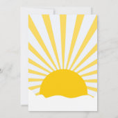 Sonnenschein-SCHULE FÜR SOMMERlehrer-Geschenkkarte Einladung (Rückseite)