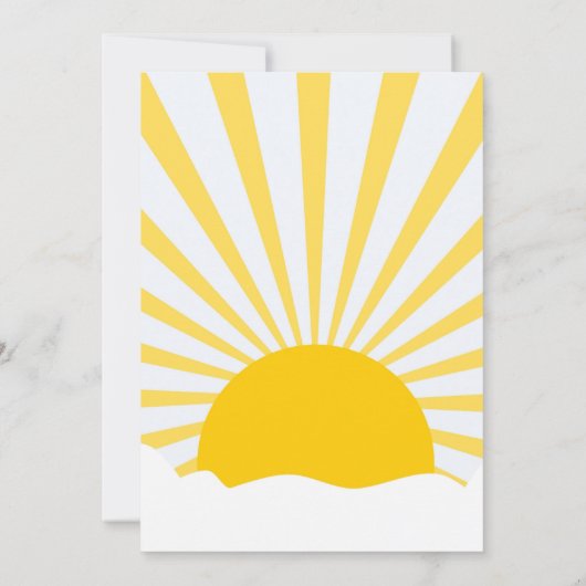 Sonnenschein-SCHULE FÜR SOMMERlehrer-Geschenkkarte Einladung (Rückseite)