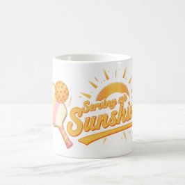 Sonnenschein servieren - Sonniges Pastell-Pickleba Kaffeetasse
