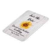 Sonnenschein Sonnenblumen Speichern Sie das Date M Magnet (Linke Seite)