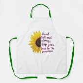 Sonnenschein, Sonnenblumen und Blumen-Print-Damen Schürze (Vorderseite)