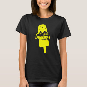 Sonnenschein Sonnenblumen Urlaub Lolly Hallo Somme T-Shirt