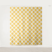 Sonnenschein-Sonnendesign auf Weiß Wandteppich (Vorderseite)