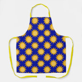 Sonnenschein-Sonnenmuster-Design auf Blau Schürze (Vorderseite)