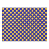 Sonnenschein-Sonnenmuster-Design auf Blau  Tischdecke (Vorderseite (Horizontal))