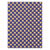 Sonnenschein-Sonnenmuster-Design auf Blau  Tischdecke (Vorderseite)