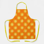 Sonnenschein-Sonnenmuster-Design auf Orange Schürze (Vorderseite)