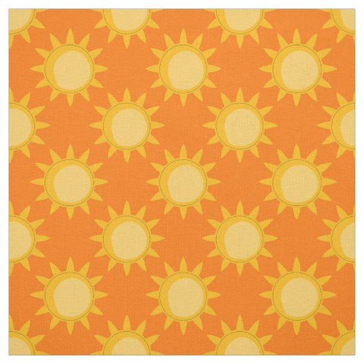 Sonnenschein-Sonnenmuster-Design auf Orange Stoff (Muster)