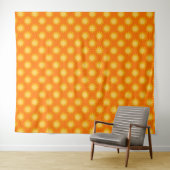 Sonnenschein-Sonnenmuster-Design auf Orange Wandteppich (Beispiel (Horizontal))