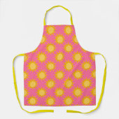 Sonnenschein-Sonnenmuster-Design auf Rosa Schürze (Vorderseite)