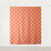 Sonnenschein-Sonnenmuster-Design auf Rosa Wandteppich (Vorderseite)