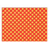 Sonnenschein-Sonnenmuster-Design auf Rot Tischdecke (Vorderseite (Horizontal))