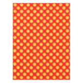 Sonnenschein-Sonnenmuster-Design auf Rot Tischdecke (Vorderseite)