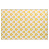 Sonnenschein-Sonnenmuster-Design auf Weiß Stoff (Fat Quarter (45,7 x 55,9 cm))