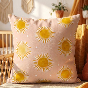 Sonnenschein-Sonnenmuster-Wurfkissen Kissen
