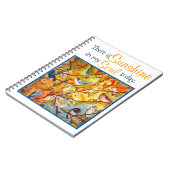 Sonnenschein-Soul-buntes Vogel-Kunst-Notizbuch Notizblock (Linke Seite)