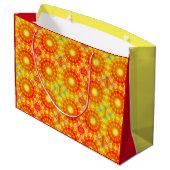 Sonnenschein-Spaß-Feier Große Geschenktüte (Rückseite Schrägansicht)