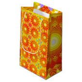 Sonnenschein-Spaß-Feier Kleine Geschenktüte (Rückseite Schrägansicht)