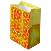 Sonnenschein-Spaß-Feier Mittlere Geschenktüte (Rückseite Schrägansicht)