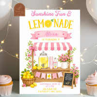 Sonnenschein-Spaß-Limonade-Rosa-Mädchen-Geburtstag