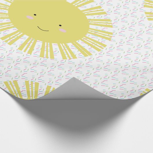 Sonnenschein Sprinklen Sonnenwackelpapier Geschenkpapier (Ecke)