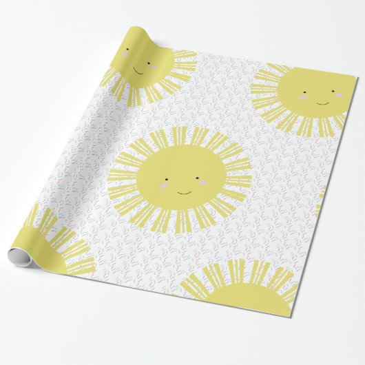 Sonnenschein Sprinklen Sonnenwackelpapier Geschenkpapier (Ungerollt)