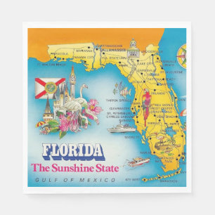 Sonnenschein-Staat - Florida Serviette