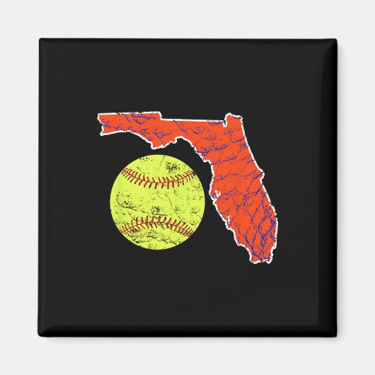 Sonnenschein-Staat Florida Softll Magnet (Vorne)