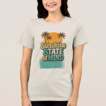 Sonnenschein-Staat-Shirt, Retro-Strandurlaub-Shirt