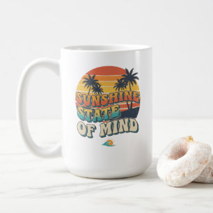 Sonnenschein-Staat Sommer Tasse, Retro-Strand-Kaff Kaffeetasse